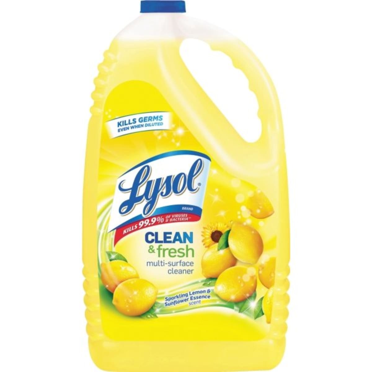 Lysol 1 125 Gallons Lemon Sunflower Clean Fresh Multi Surface Cleaner 4 Carton Hd Supply