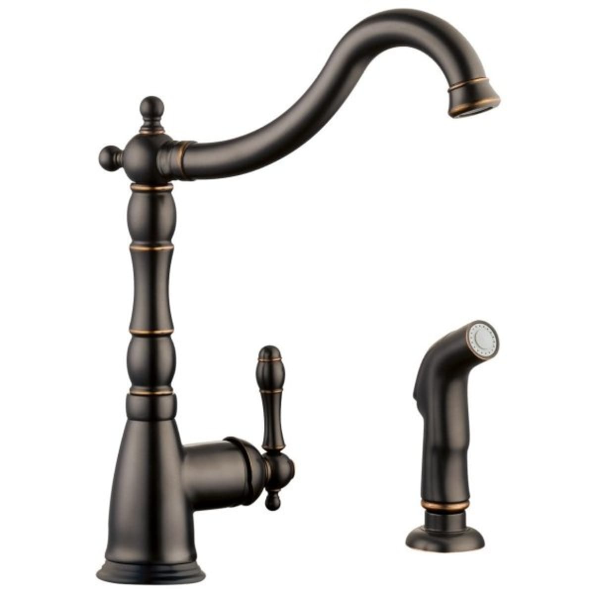 Design House Oakmont Kitchen Faucet, Sprayer Handle Oil ...