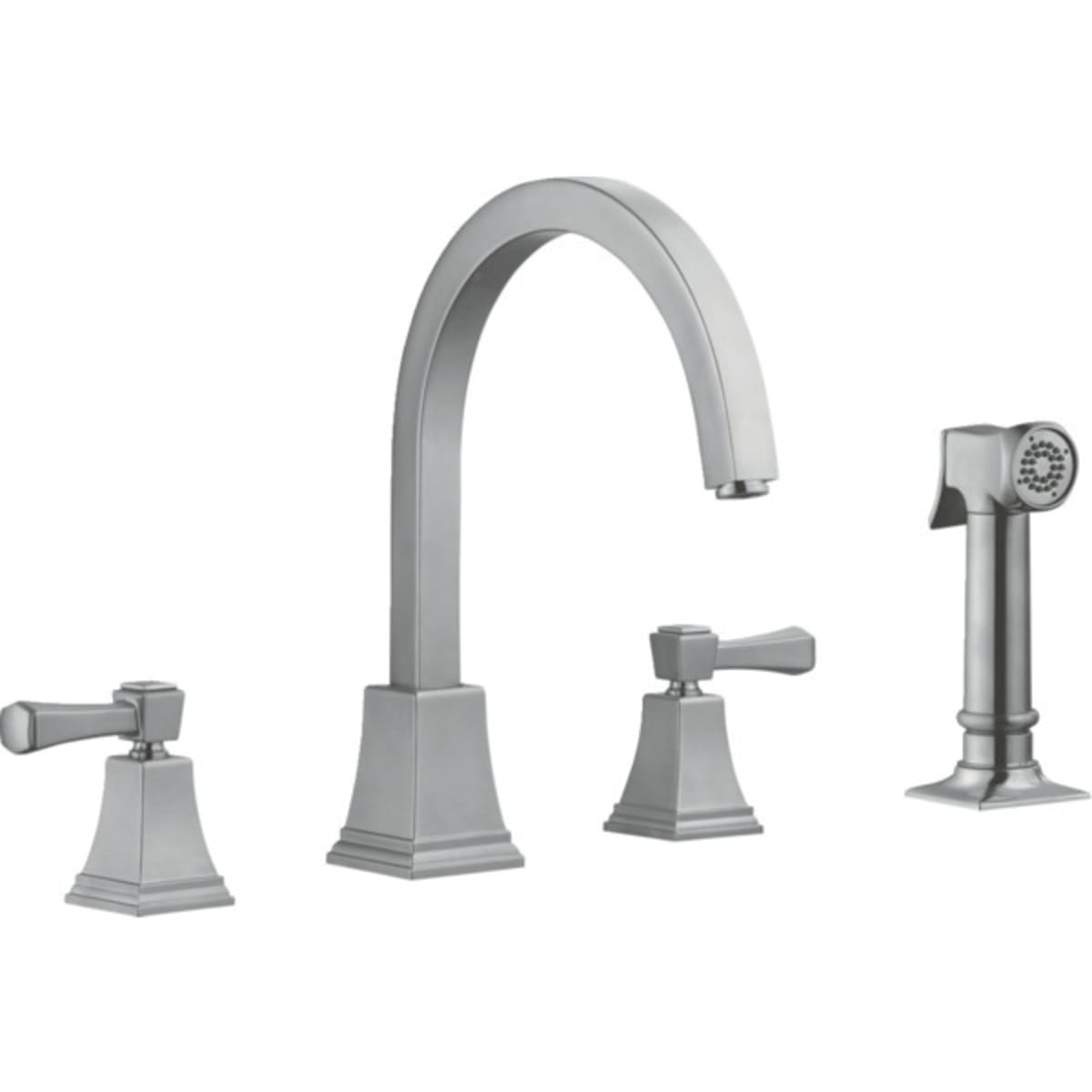 Design House Torino Kitchen Faucet With Sprayer Satin Nickel