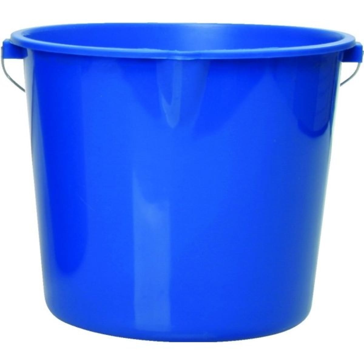 HDX 14 qt. Blue Round Plastic Bucket with Steel Handle (6-Pack