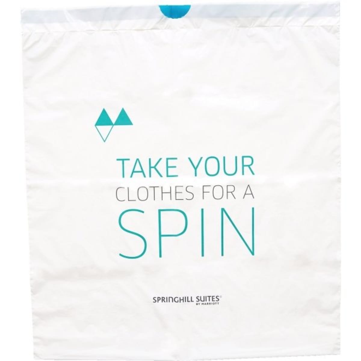 White Polyester Laundry Bag