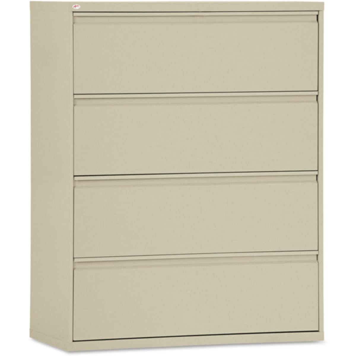 Realspace Pro 26 1 2 Depth Vertical Letter File Cabinet 4 Drawer Putty Hd Supply
