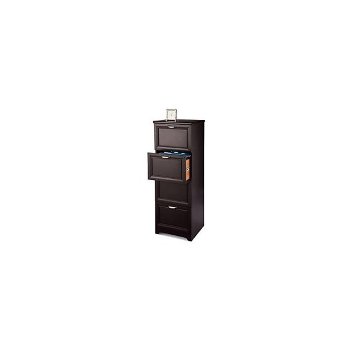 Realspace Magellan Collection 4 Drawer Vertical File Cabinet Espresso Hd Supply