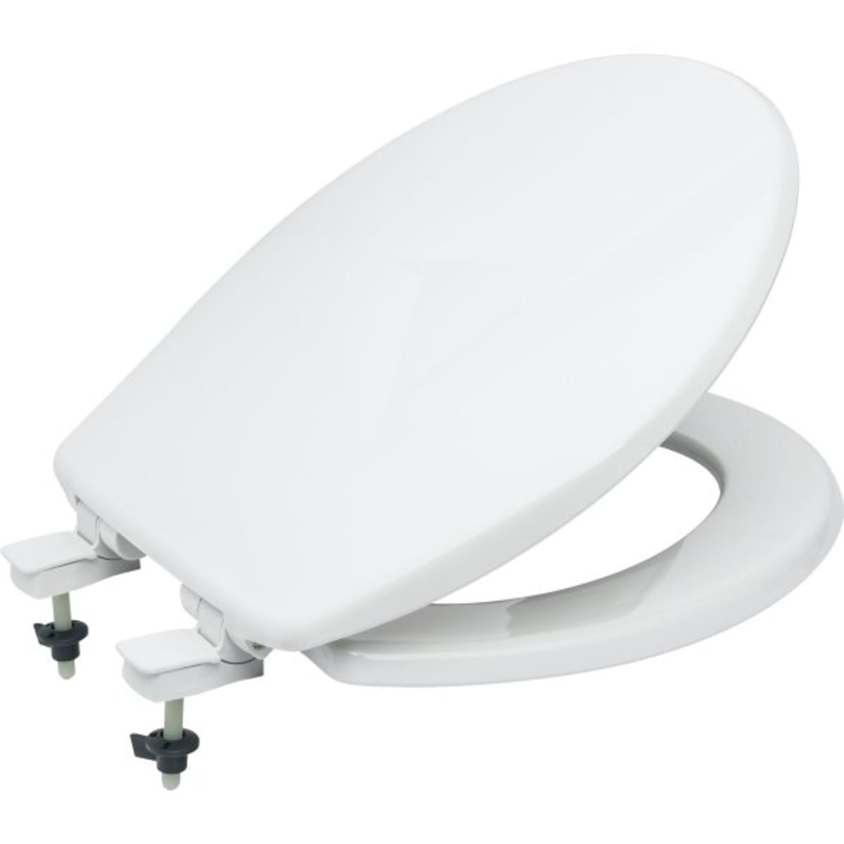 Bemis Plastic Round Toilet Seat Whisper Close And Easy Change Hinge Hd Supply