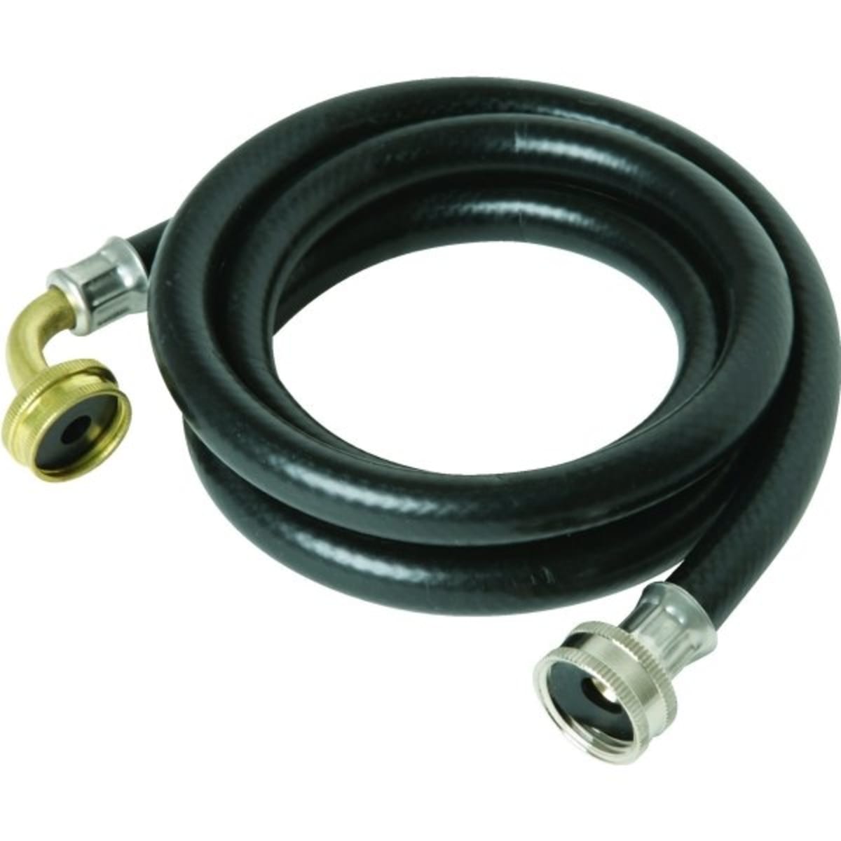 5 Black Pvc Angle Washing Machine Hose Hd Supply