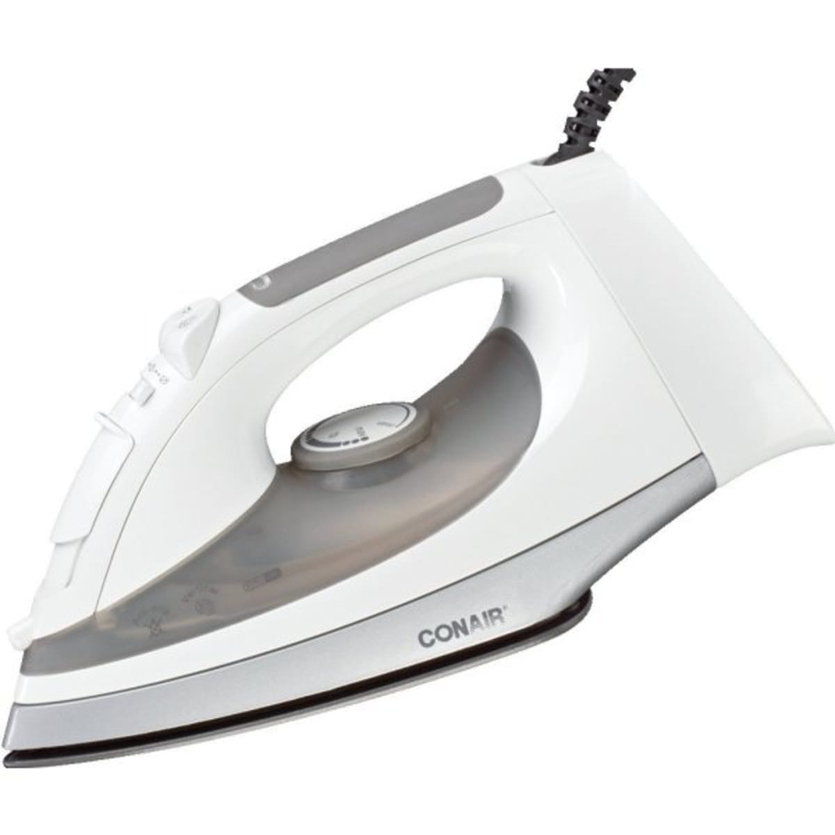 Jerdon 3570947 Midsize Dual Auto Off Hotel Iron with Retractable Cord, Black