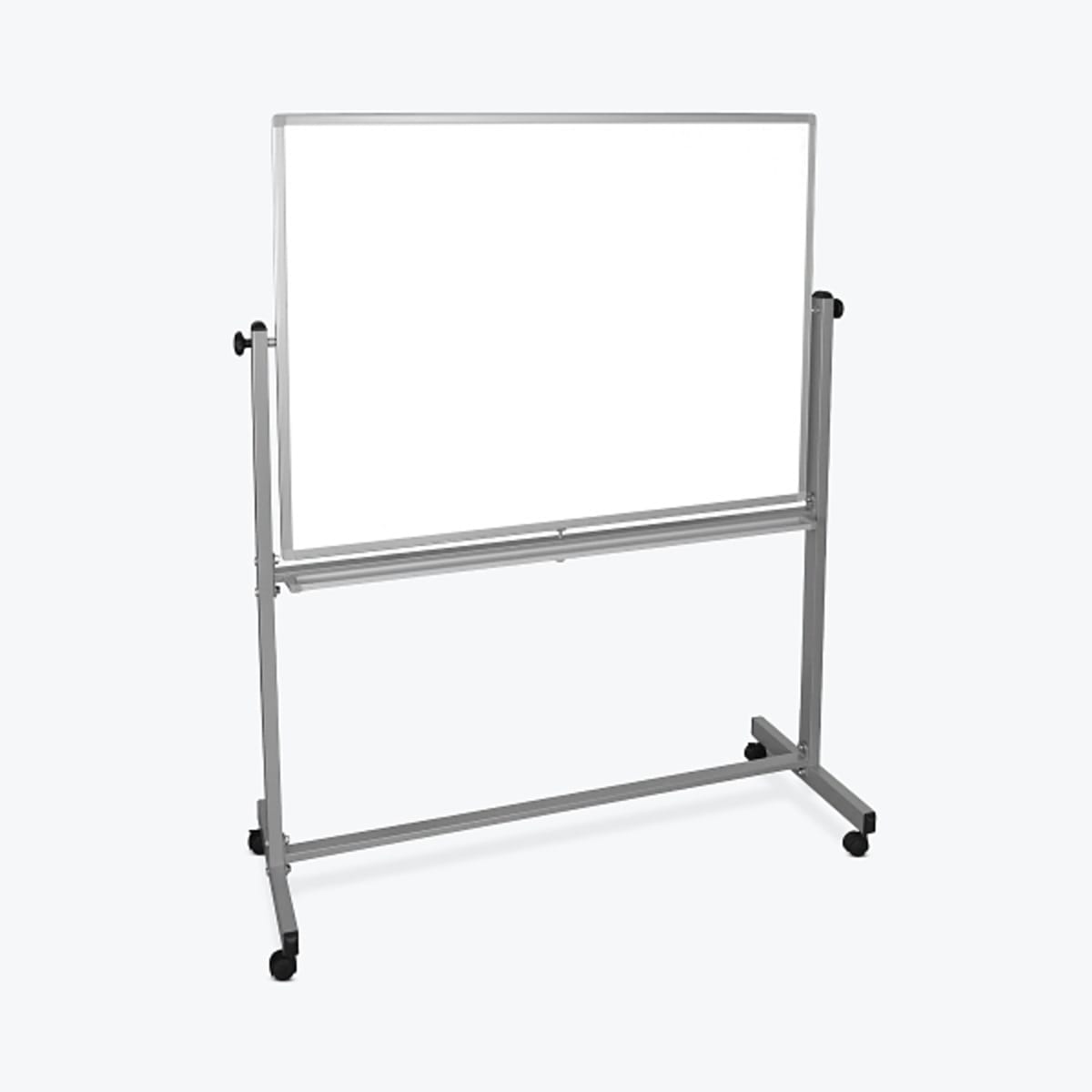 Luxor 72x48 Double-Sided Mobile Magnetic Whiteboard - 1 Pack