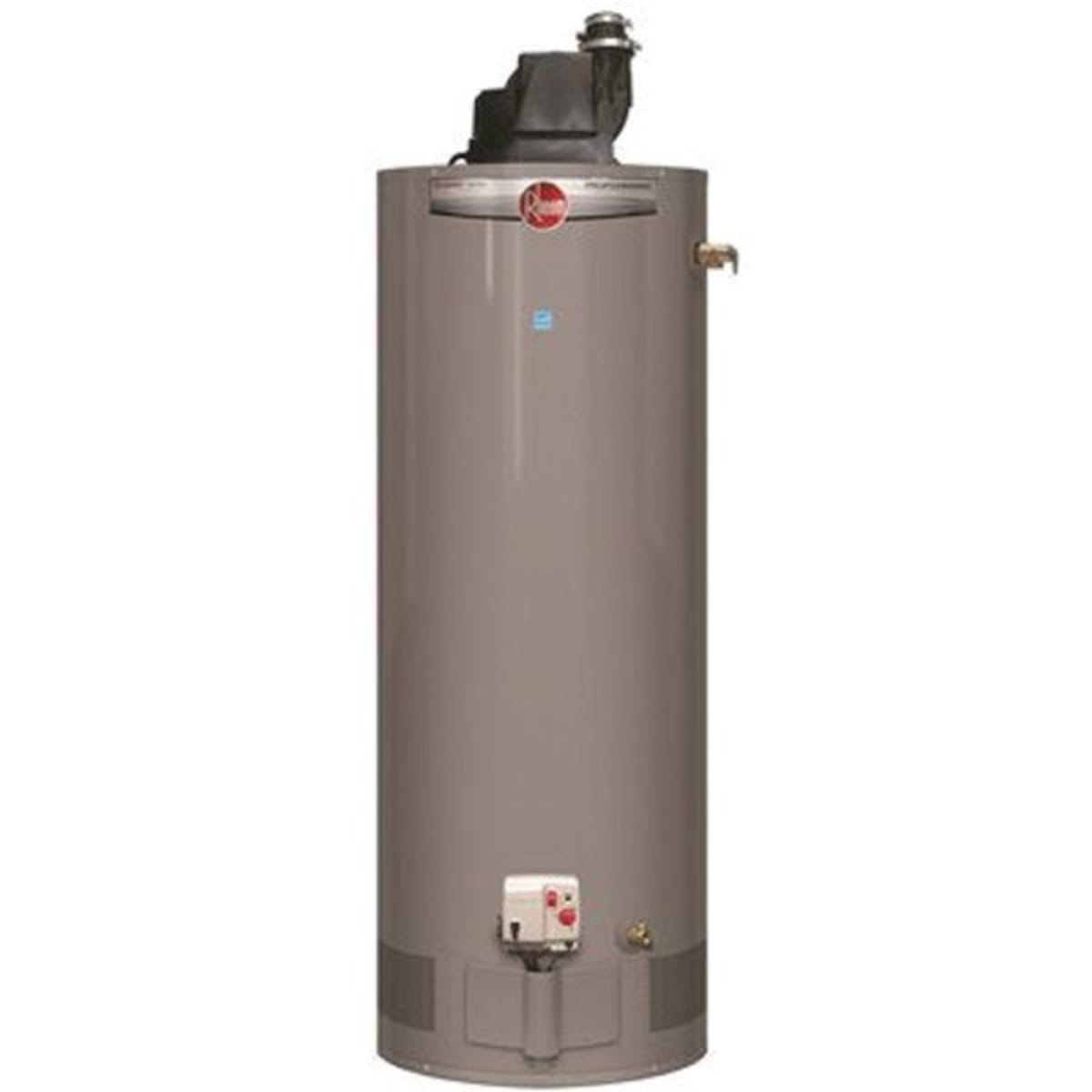 Rheem 50 Gallon Power Vent Natural Gas Water Heater 42K Btuh Side T And P  Relief | HD Supply