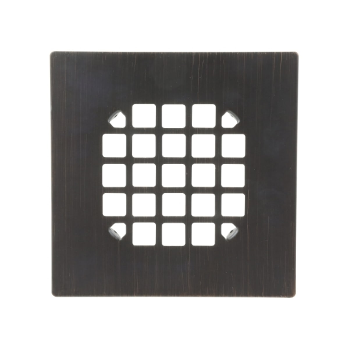 OATEY Designline 4 in. x 4 in. Stainless Steel Square Shower Drain with  Square Pattern Drain Cover in Matte Black