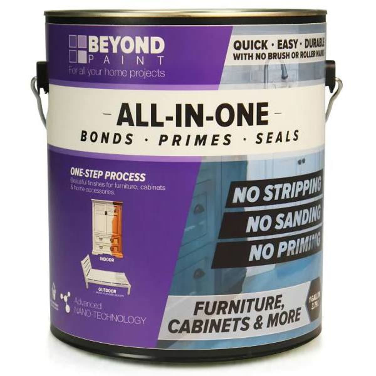 Beyond Paint 1 Gallon All-In-One Paint In Seasons Hd White/ Linear