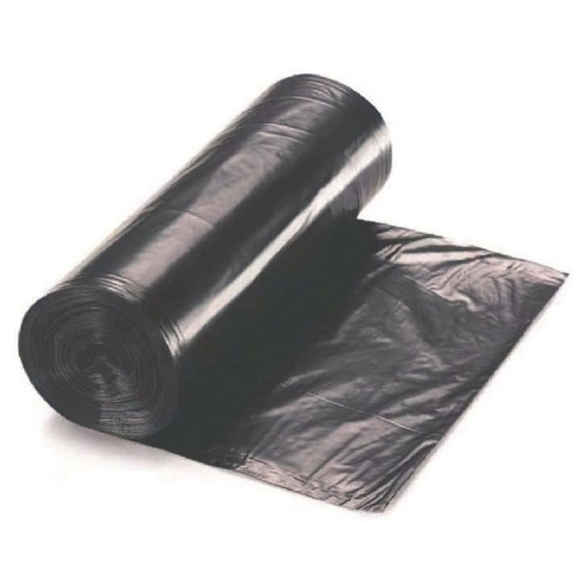 Aluf Plastics 55 Gal. 2.0 mil Heavy-Duty Black Trash Bags (100