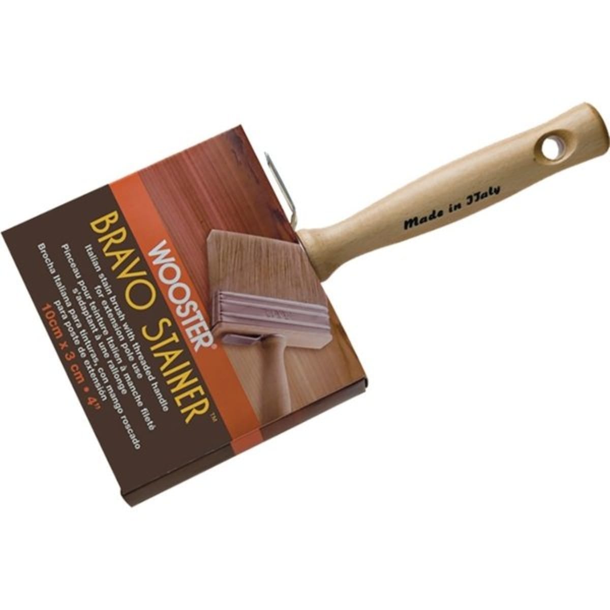 Wooster F5116 4 3 4 Bravo Stainer White China Bristle Stain Brush