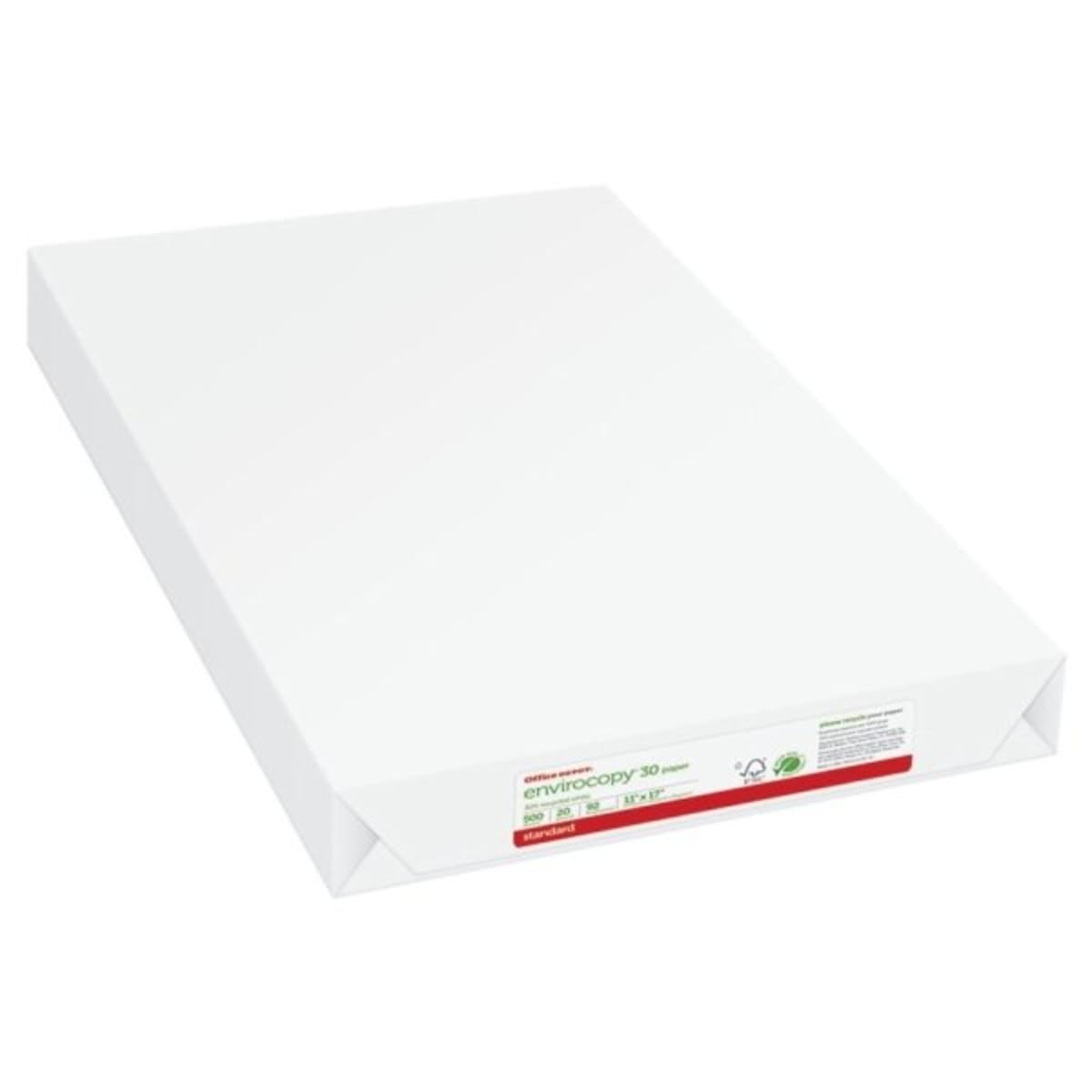 Office Depot Envirocopy White 3 Hole Punched Paper Hd Supply