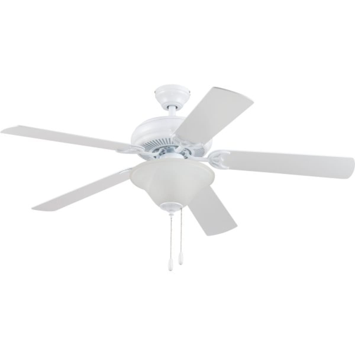 Seasons 18272 Ceiling Fan 5 Blades 3 Bulbs Matte White