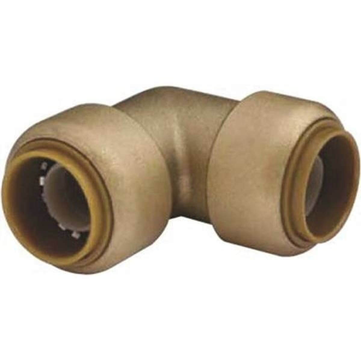 SharkBite 3/8 In. (1/2 In. OD) x 3/8 In. (1/2 In. OD) 90 Deg.  Push-to-Connect Brass Elbow (1/4 Bend) - Town Hardware & General Store