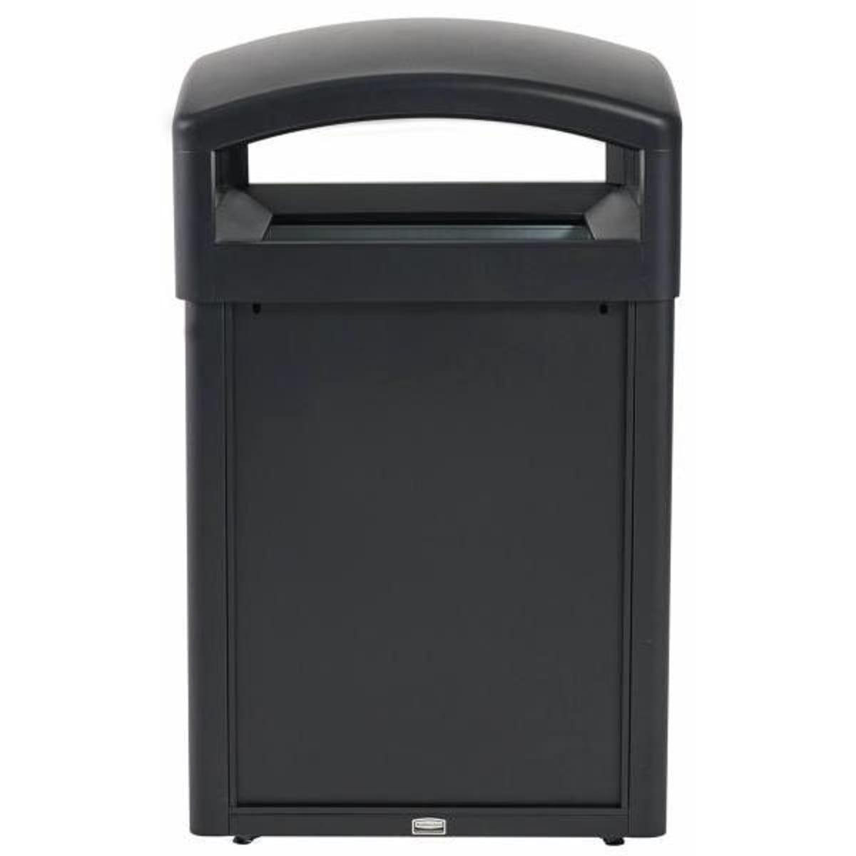 Rubbermaid 40 gal. Rectangular Silver Trash Can, FGSR18SSPL