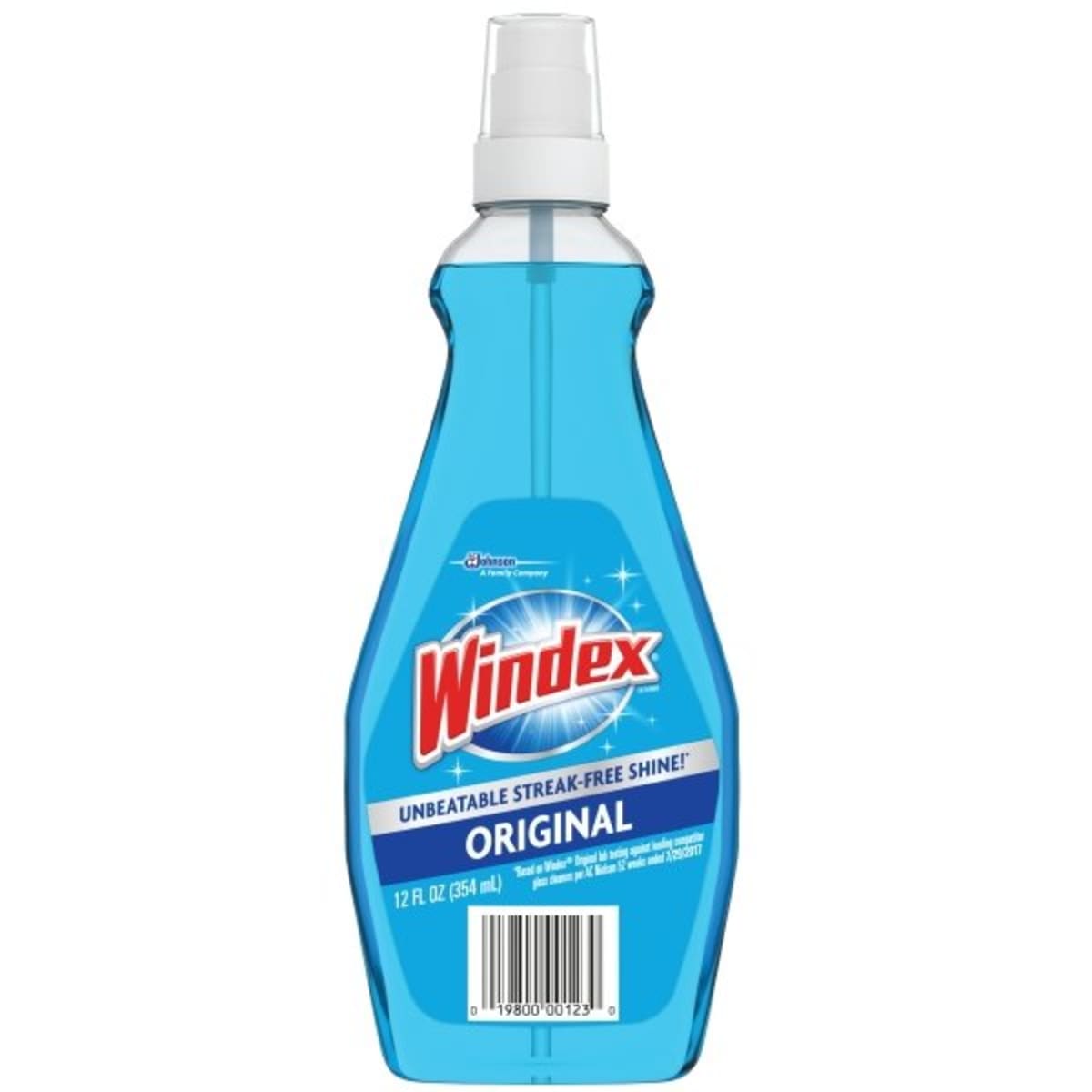 Windex Rtu Ammonia D Glass Cleaner Neutral 12oz Pump Bottle 12