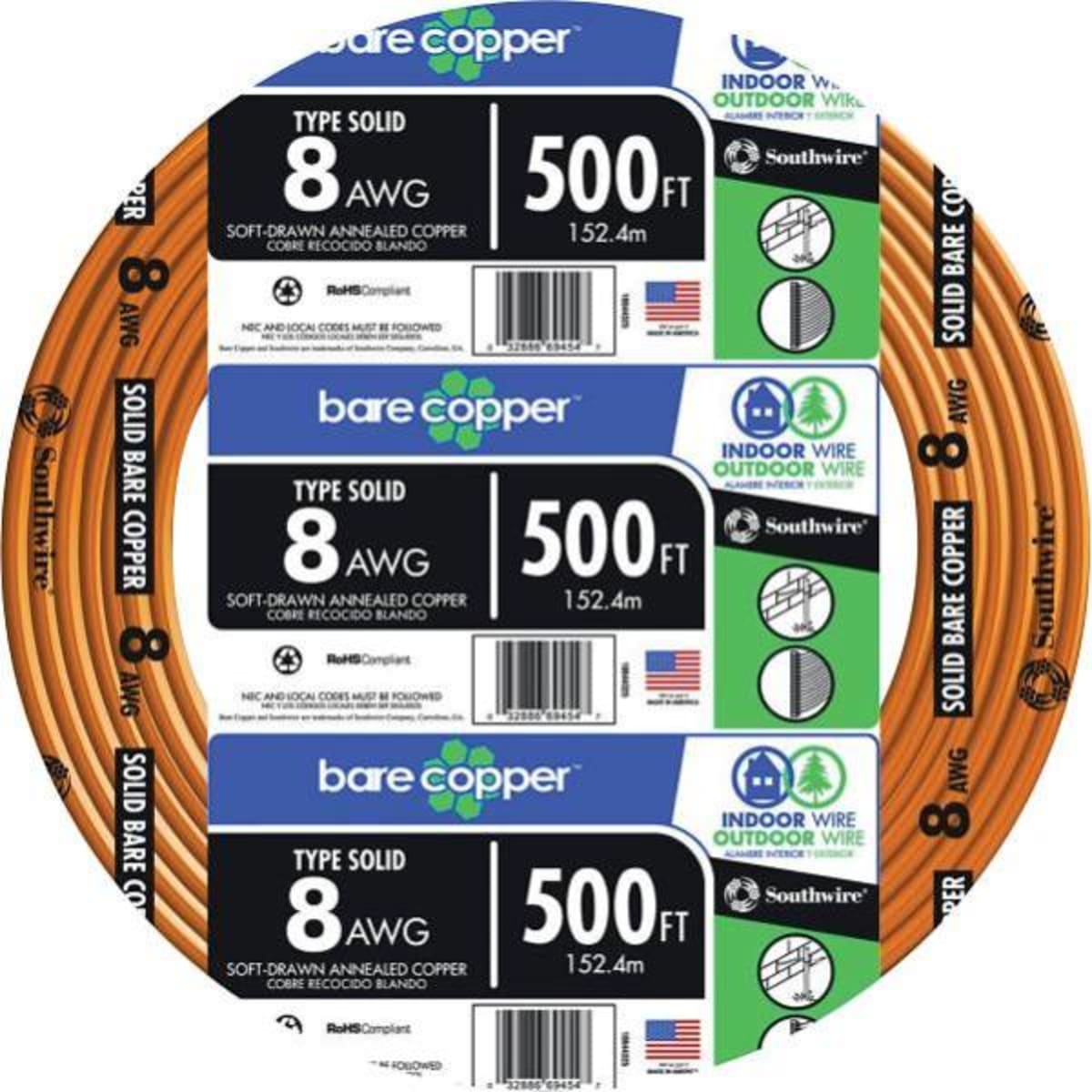 Southwire 14 Gauge 50 Ft Thhn Wire (Green)