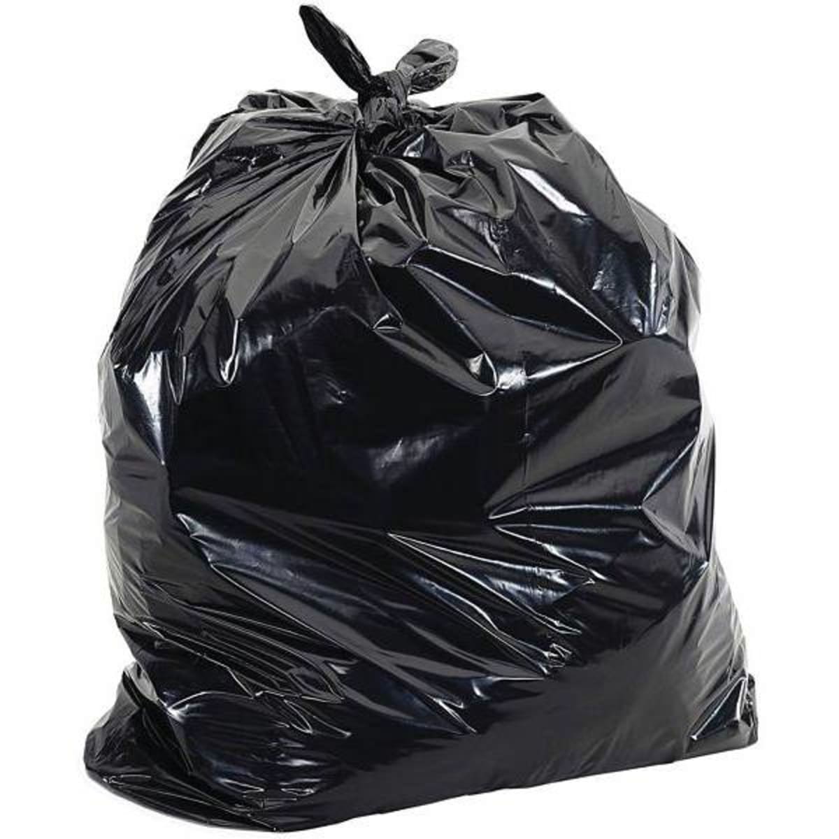 65 Gallon Garbage Bags: Clear 1.5 Mil 50x48 50 Bags.