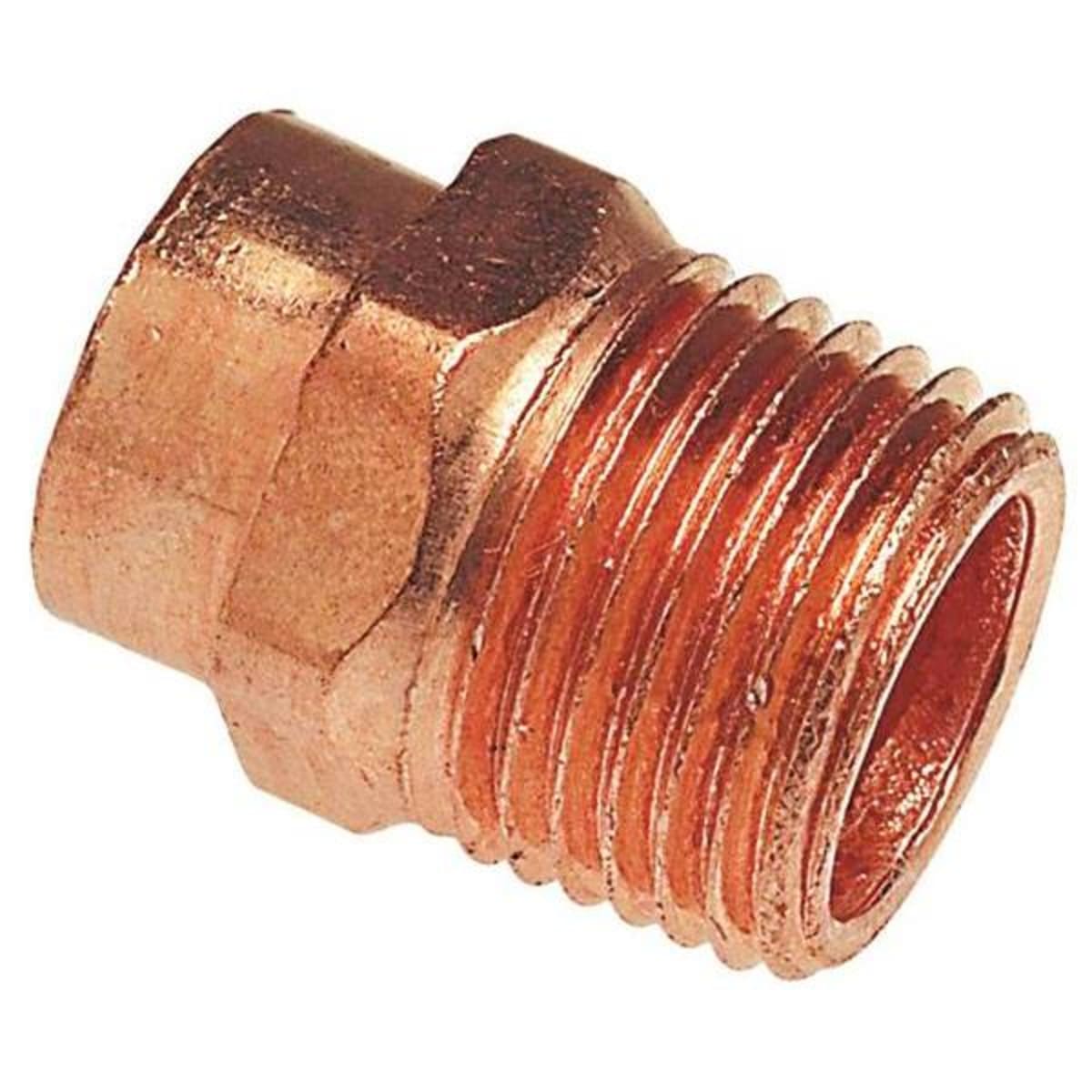 Everbilt 1/2 in. Copper Pressure Cup X MPT Adapter Fitting Pro