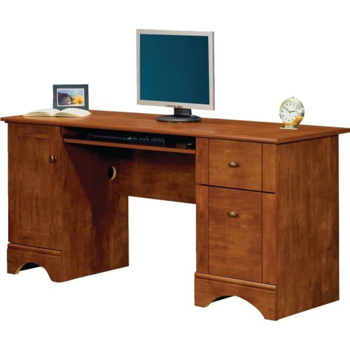 Realspace Magellan Espresso Corner Desk Hd Supply