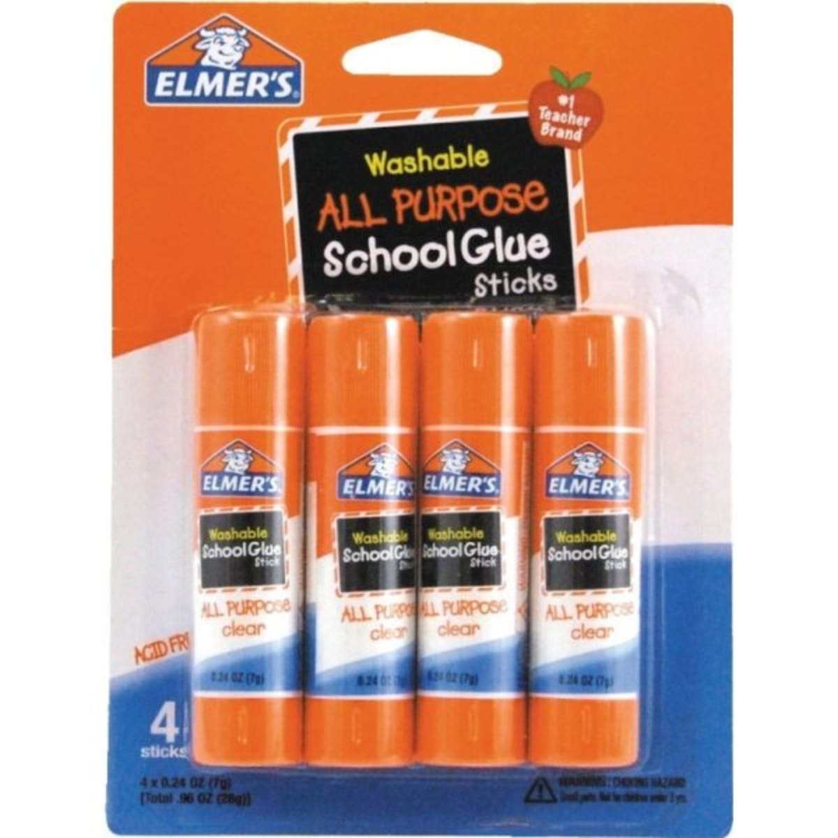 Elmers® Glue Stick Classroom Pack, All-Purpose, Clear, Box Of 30