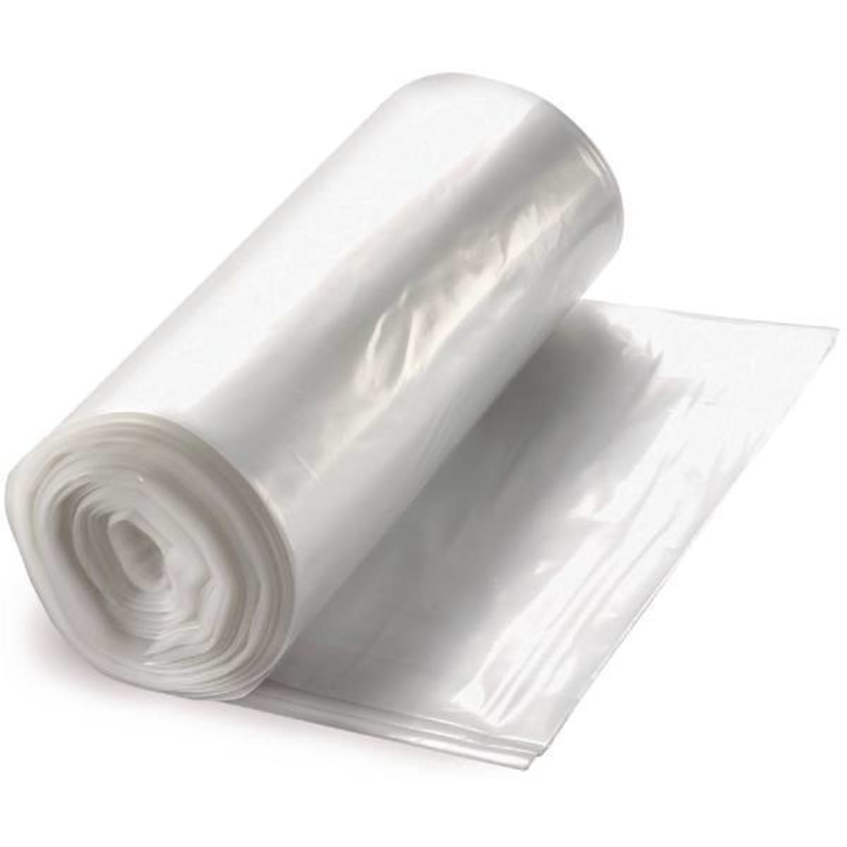 13 Gallon Garbage Bags, Drawstring :Clear, 1 mil, 24x31, 250 Bags.