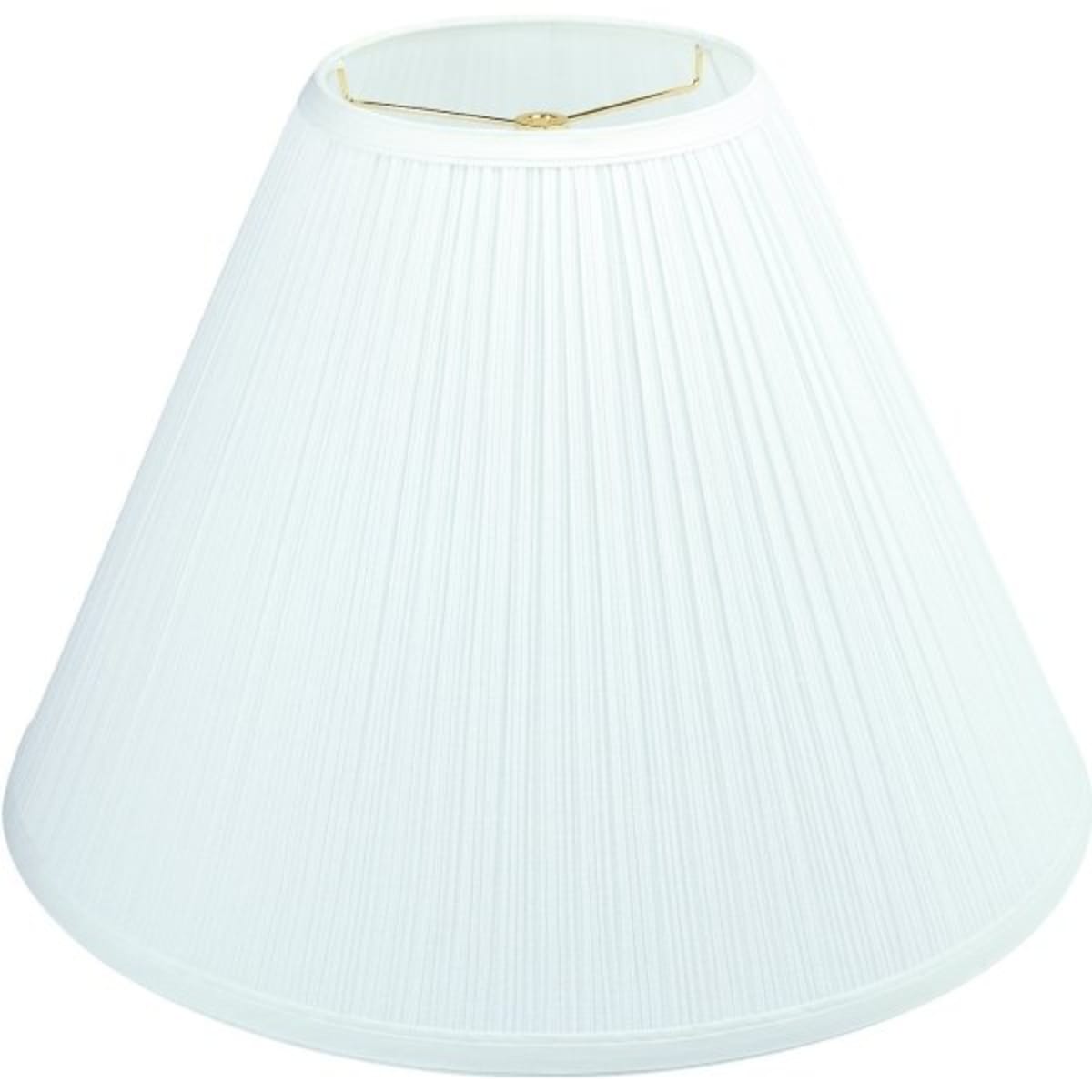 white pleated light shade