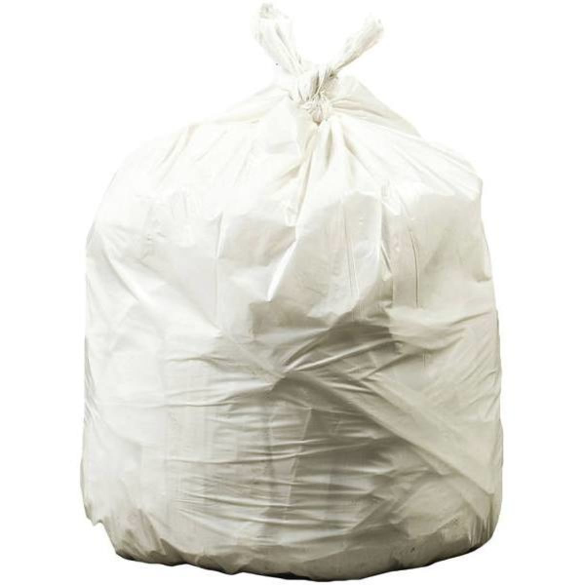 31-33 Gallon Clear Trash Bags 33x40 16 Micron 250 Bags-2236