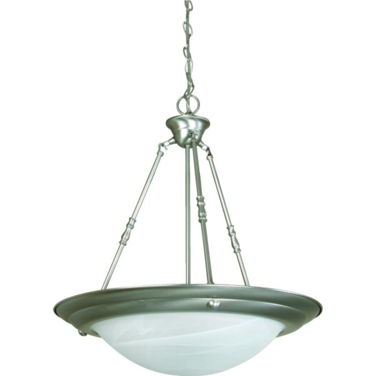 Innovations 516-3I-SN-G802 Transitional Three Light Island Pendant from Ballston Collection in Pewter Silver Finish 3.88 inches Nickel 