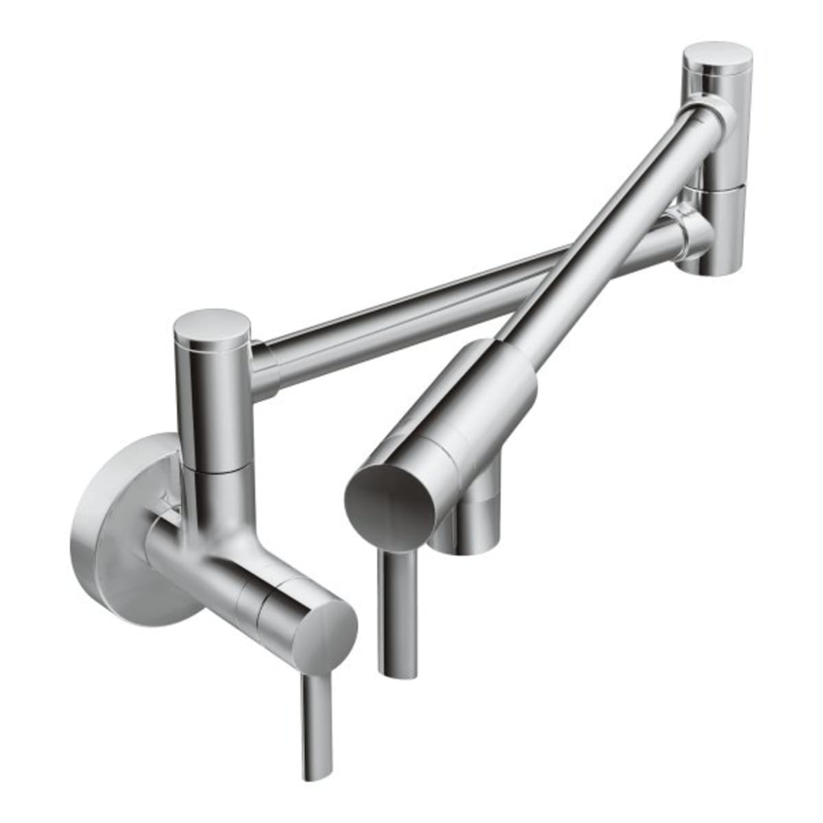 Moen Modern Pot Filler Chrome 5 5gpm Two Handle Kitchen Faucet Hd Supply