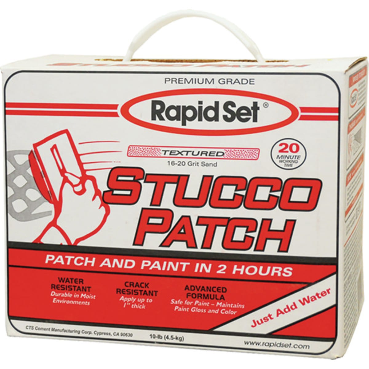 Rapid Set 71020010 10lb Stucco Patch Stucco Repair Material Hd