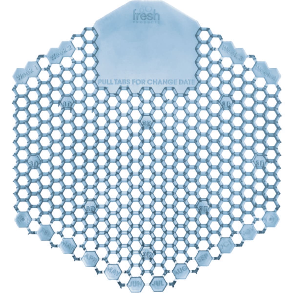 Wave 3d Urinal Deodorizer Screen Blue Ocean Mist Fragrance 10