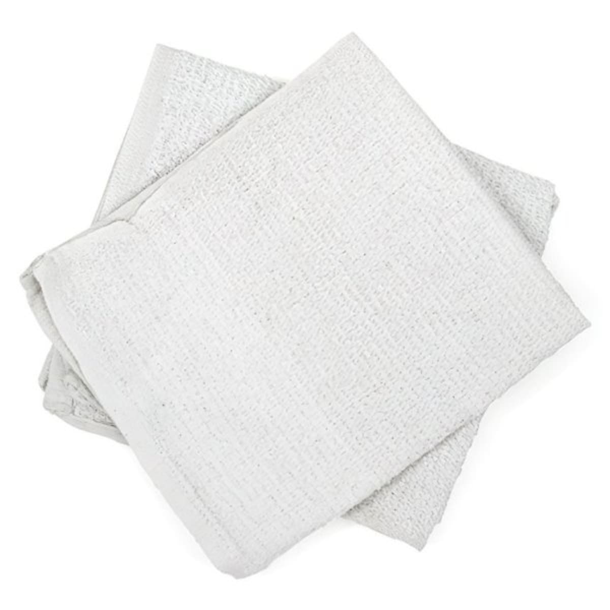 Monarch Brands Multi-Purpose White Terry Cloth Rags in Bulk - 40 lb.