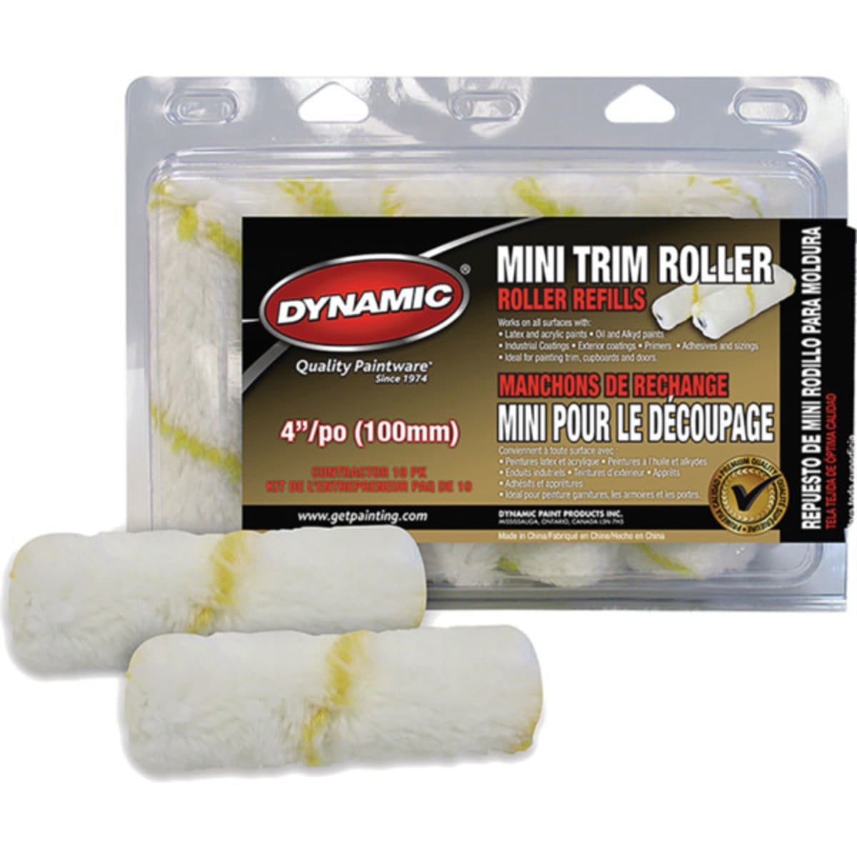 10 mini manchons 100 mm