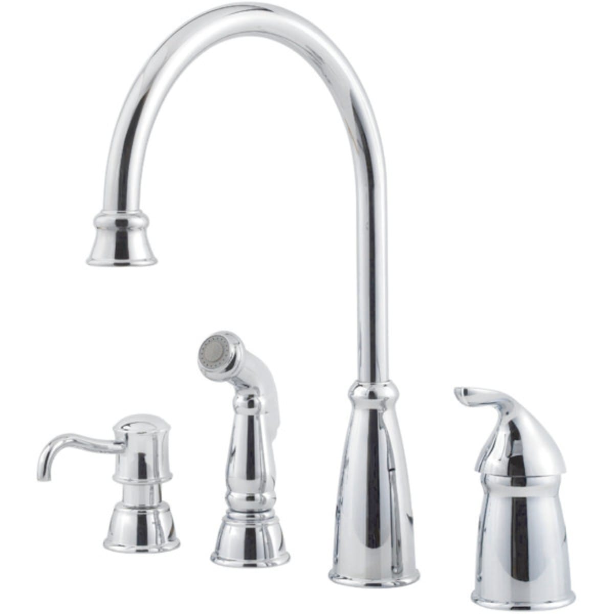 Pfister Kai 1 Handle Pull Down Kitchen Faucet In Black Hd Supply