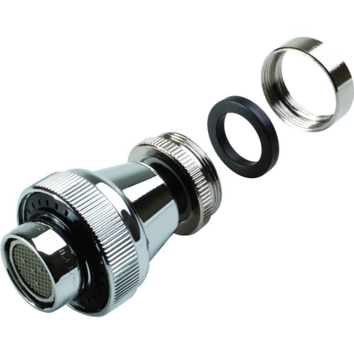 Delta® Spray Round Aerator, 2.0 GPM, 360° Swivel, Chrome ...