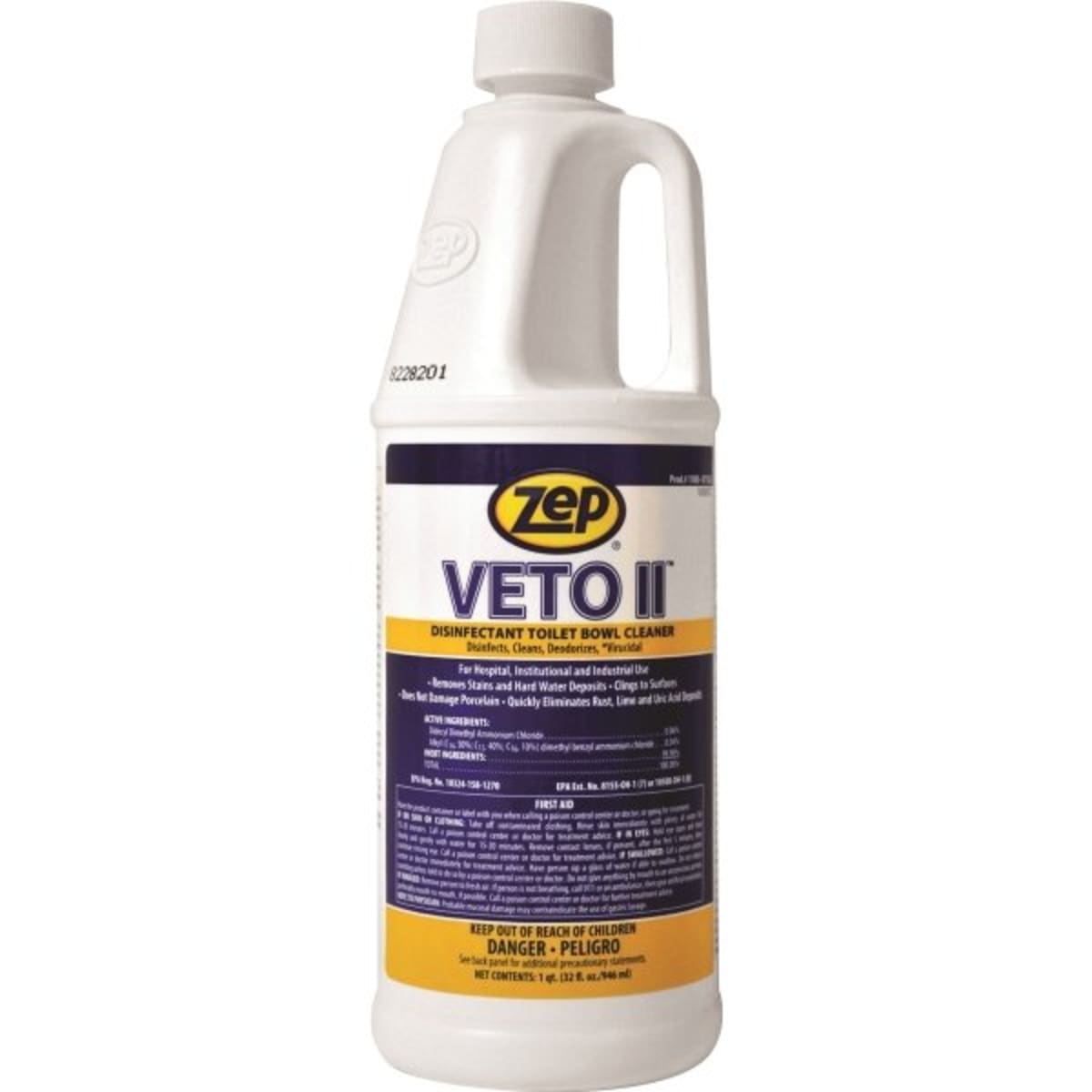 Zep Veto Ii Disinfectant Toilet Bowl Cleaner Case Of 12 Hd Supply