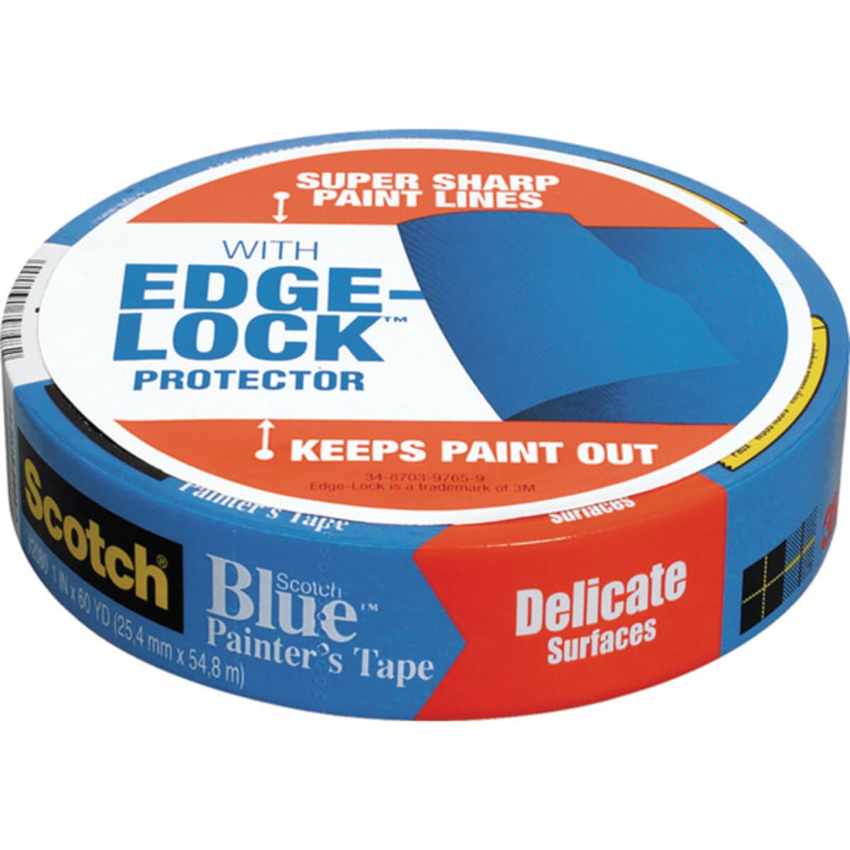 3m 1 X 60 Yd Edge Lock Safe Release Painters Masking Tape Case