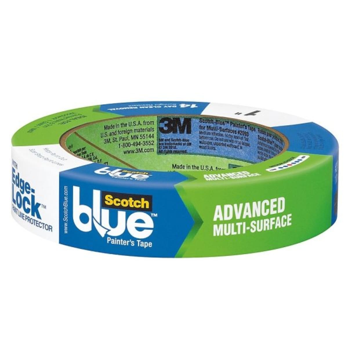 Generic Blue Painters Tape 1 inch Wide, Blue Masking Tape 1 inch X 55 Yards  X
