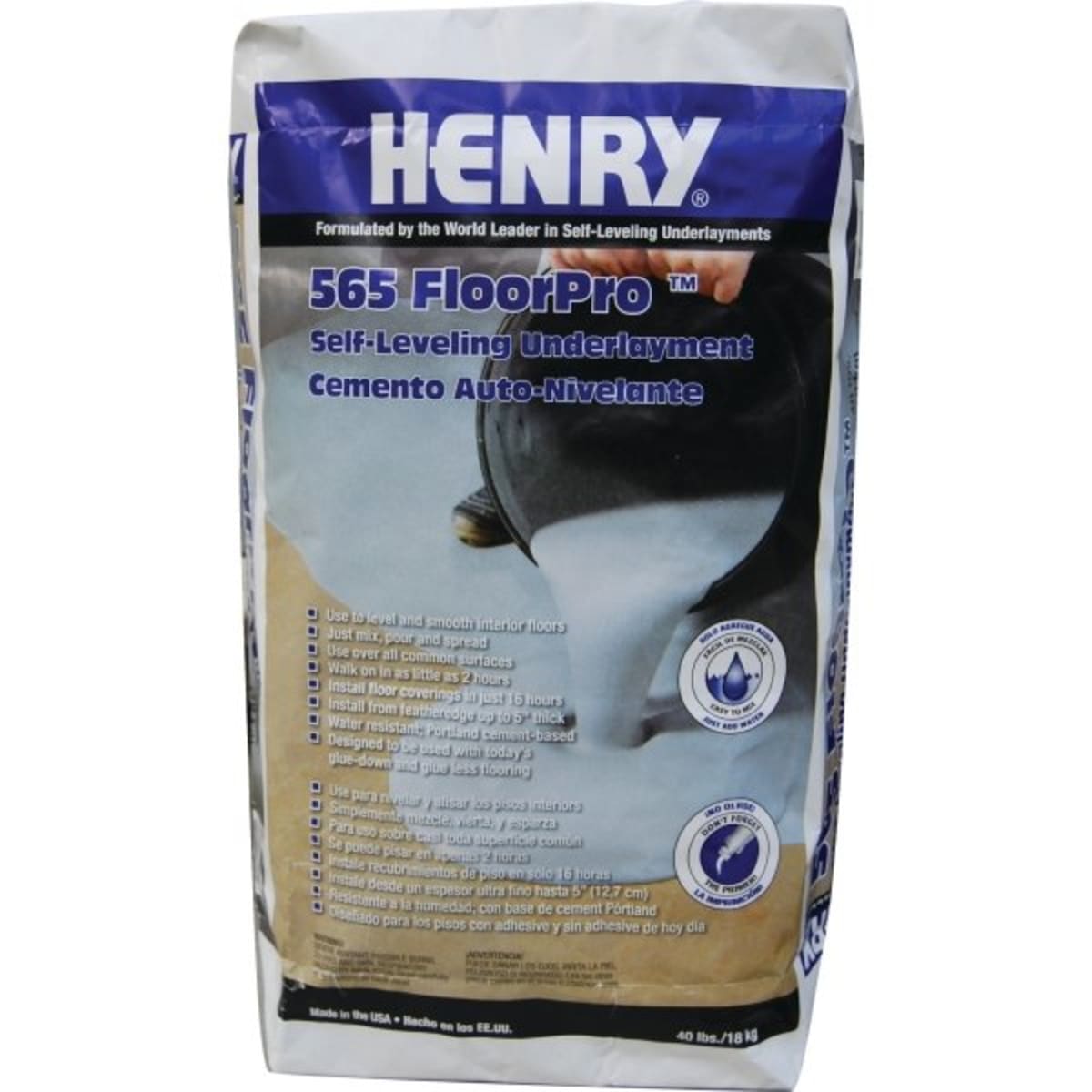 Henry 565 Self Level Underlayment 40 Lbs Hd Supply