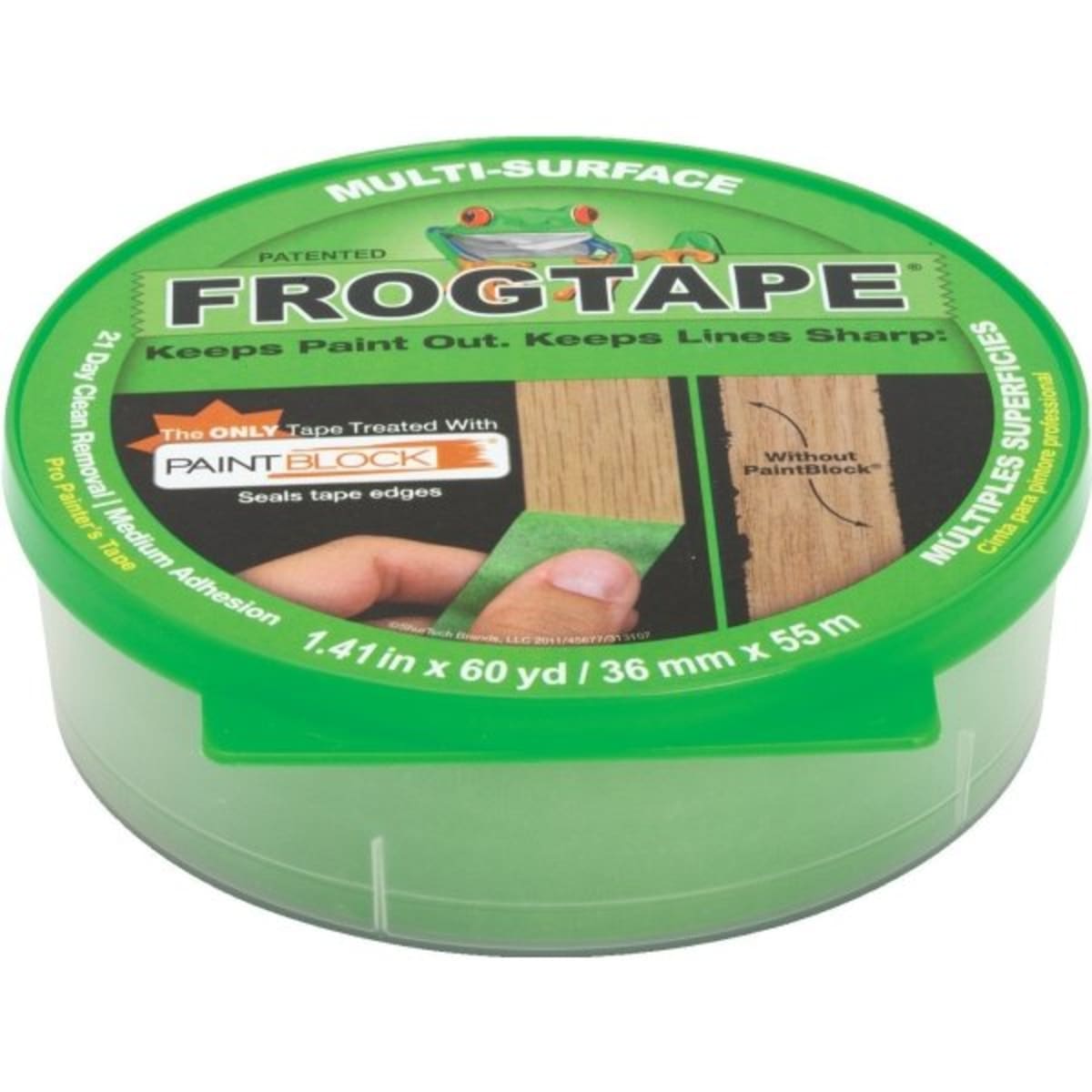 Shurtape CP 150 8-Day Painter's Tape - Multi-Surface - Green - 48mm x 55m - 1 Roll - 103365