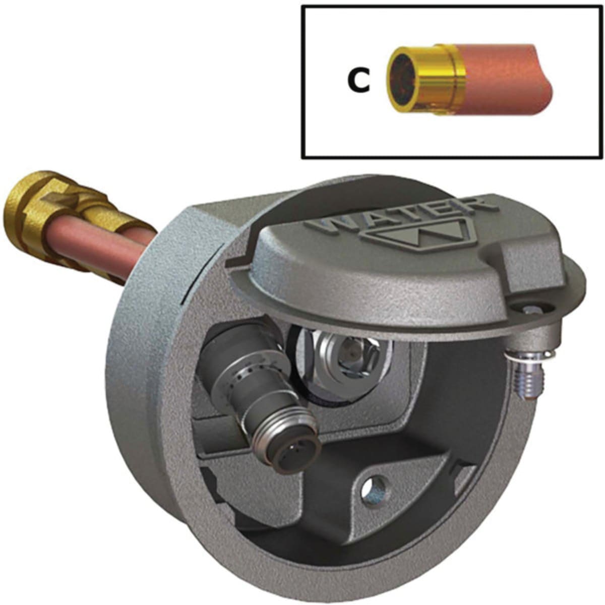 Woodford Freezeless Wall Hydrant 3 4 Sweat 6 W Round Chrome