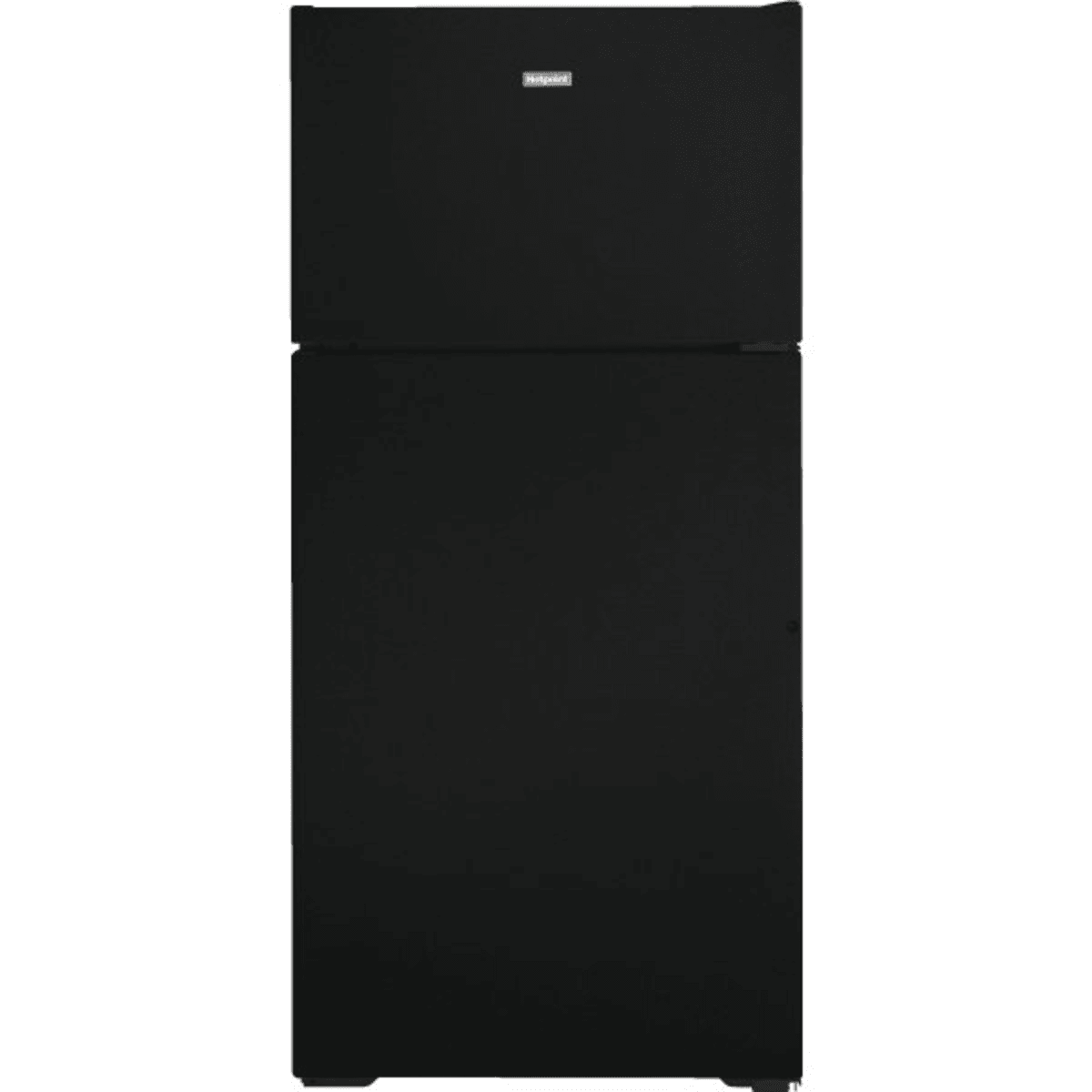 Hotpoint 15 6 Cubic Feet Top Mount Refrigerator Right Hand Compliant Black Optional Icemaker 501233 Hd Supply