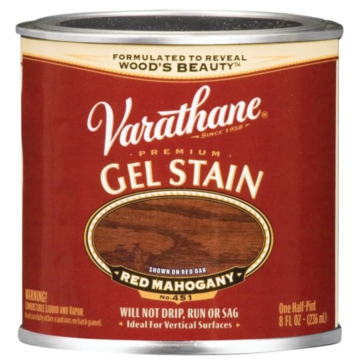 Rust Oleum Varathane Red Mahogany Premium Gel Stain Case Of 4 Hd Supply