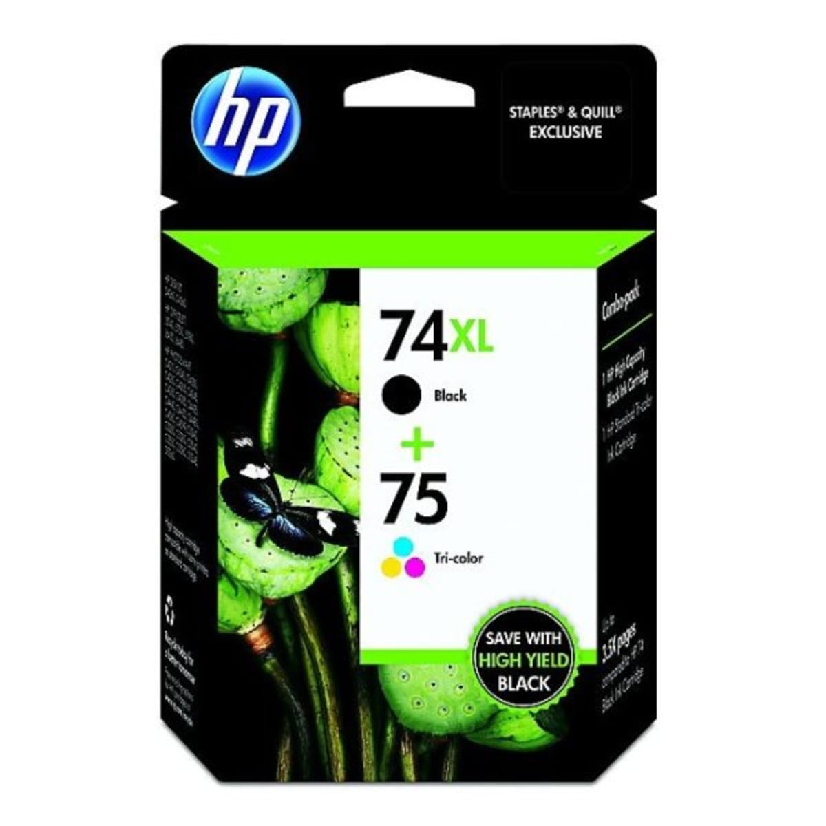 staples hp 74 75 ink cartridges