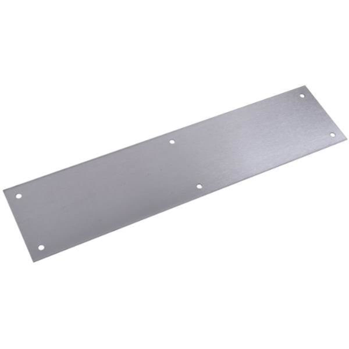 SATIN STAINLESS FINGER PLATE PUSH PLATE WITH SCREWS TIMBER DOORS DRILLED & CSK
