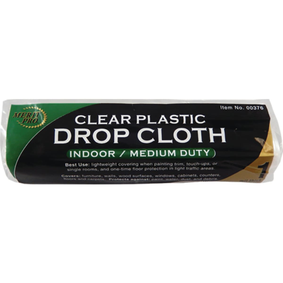 Dynamic 00376 9 X 12 1 Mil Clear Rolled Drop Cloth Package Of 24 Hd Supply