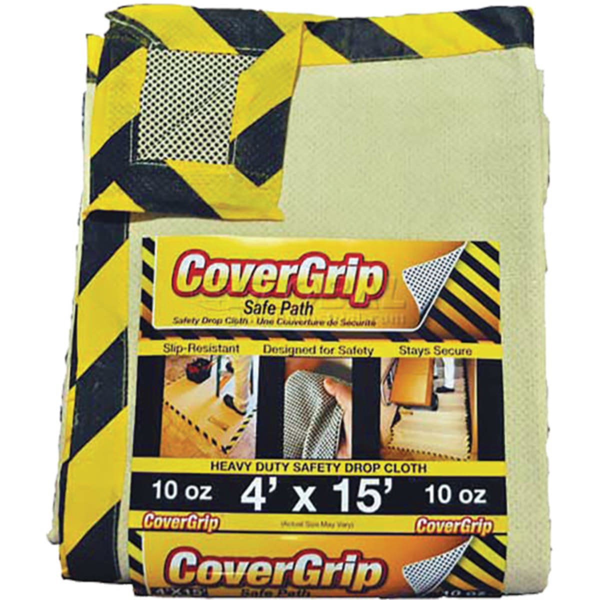 Covergrip 041510 4 X 15 10 Oz Safety Drop Cloth Safe Path Hd
