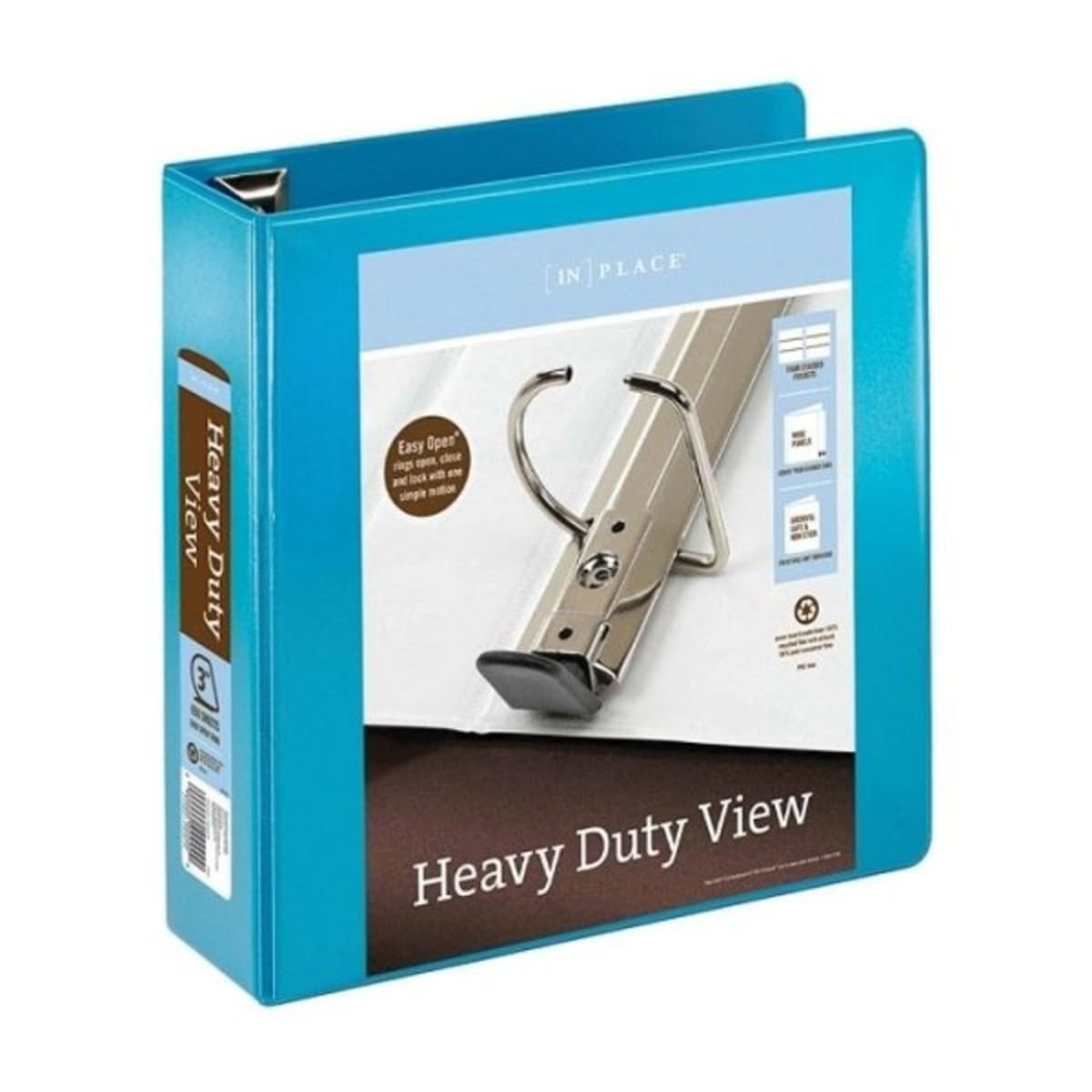 Office Depot Teal Heavy Duty View Binder With 3 Inch Rings Hd